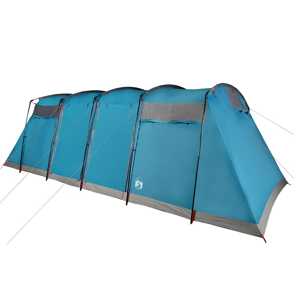 Tunnel Family Tent 10 Persons Blue Waterproof