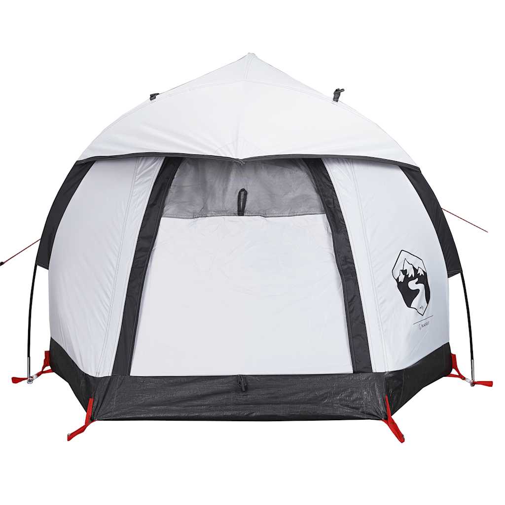 Dome Camping Tent 1 Person White Blackout Waterproof