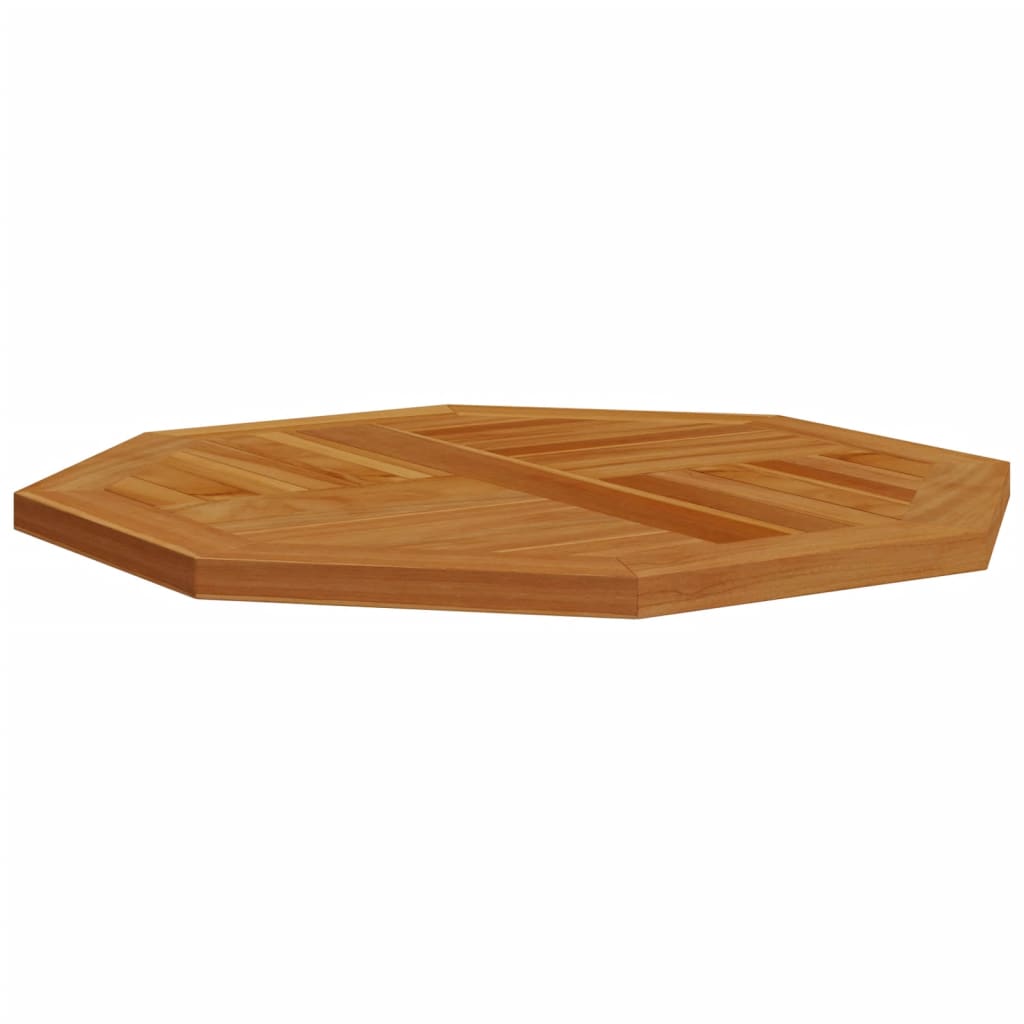Tischplatte 70x70x2,5 cm Achteckig Massivholz Teak