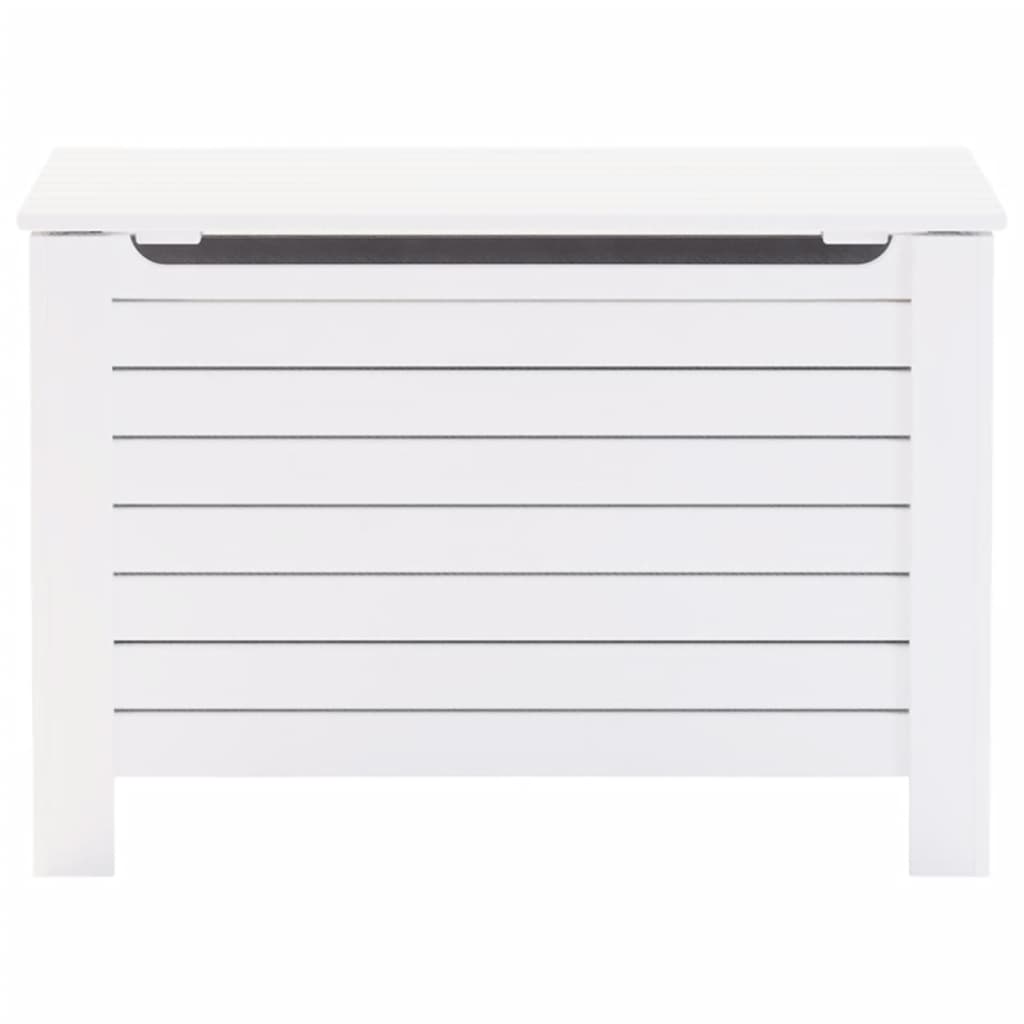 Chest with lid RANA White 80x49x54 cm solid pine wood