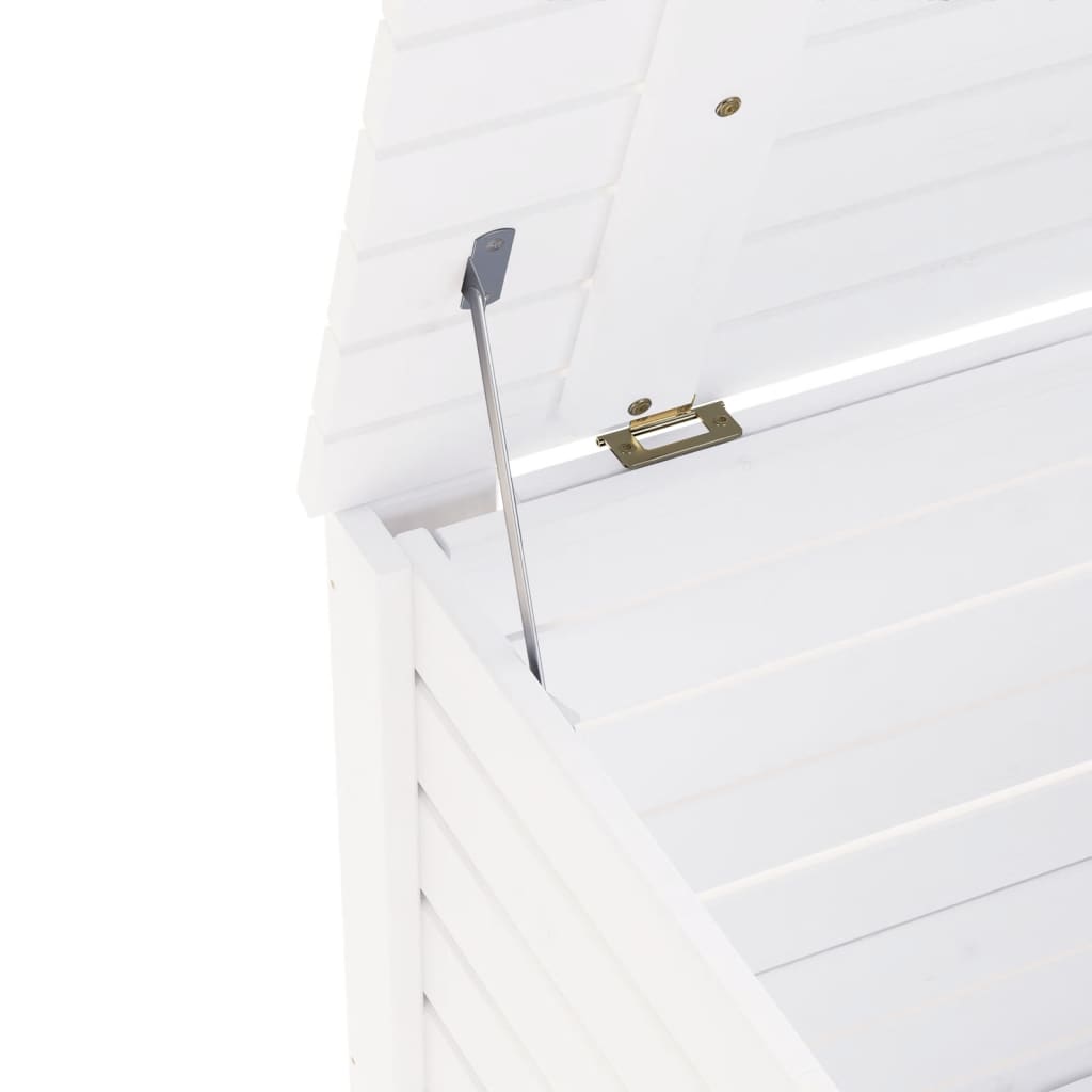 Chest with lid RANA White 80x49x54 cm solid pine wood
