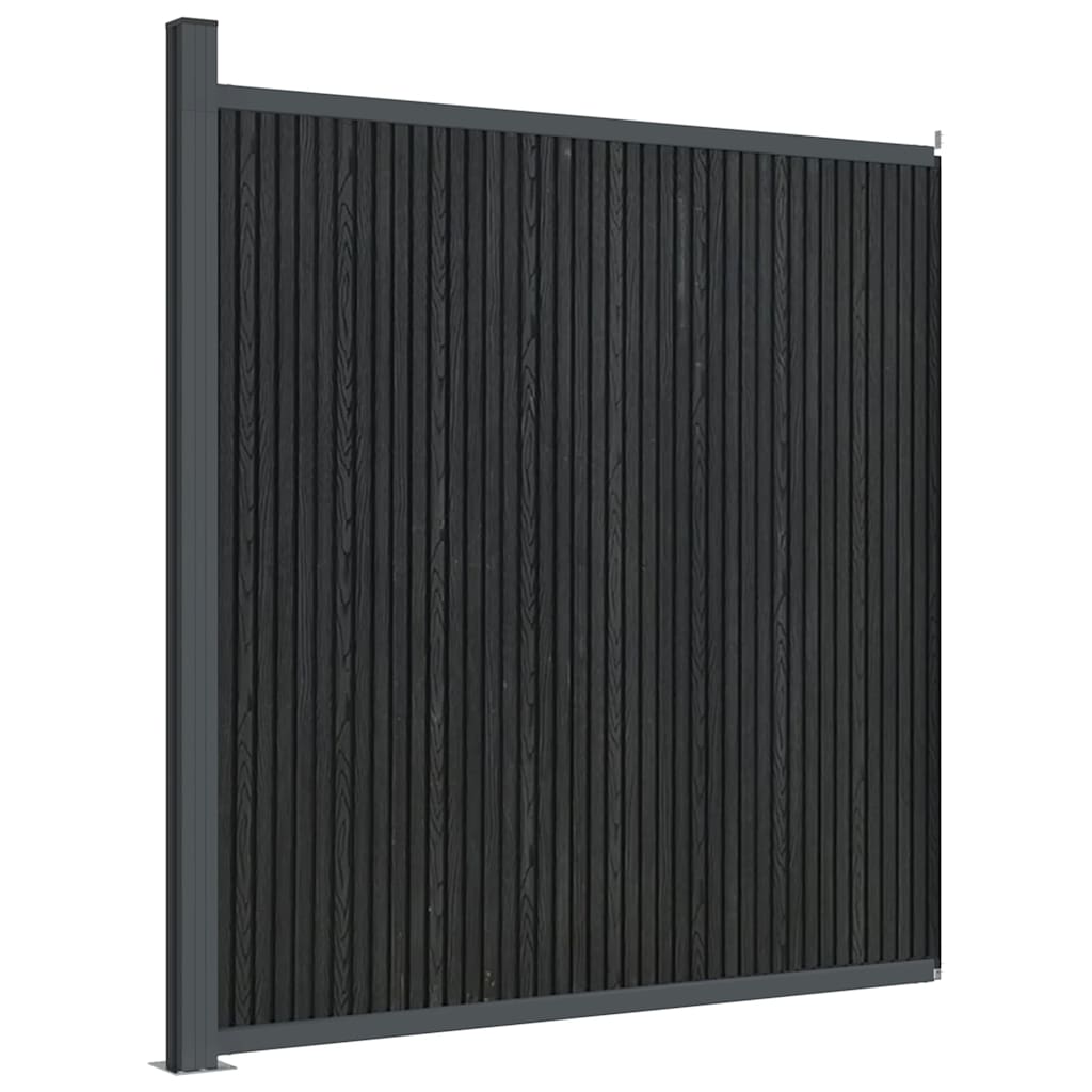 Zaunelement WPC Grau 173x186 cm