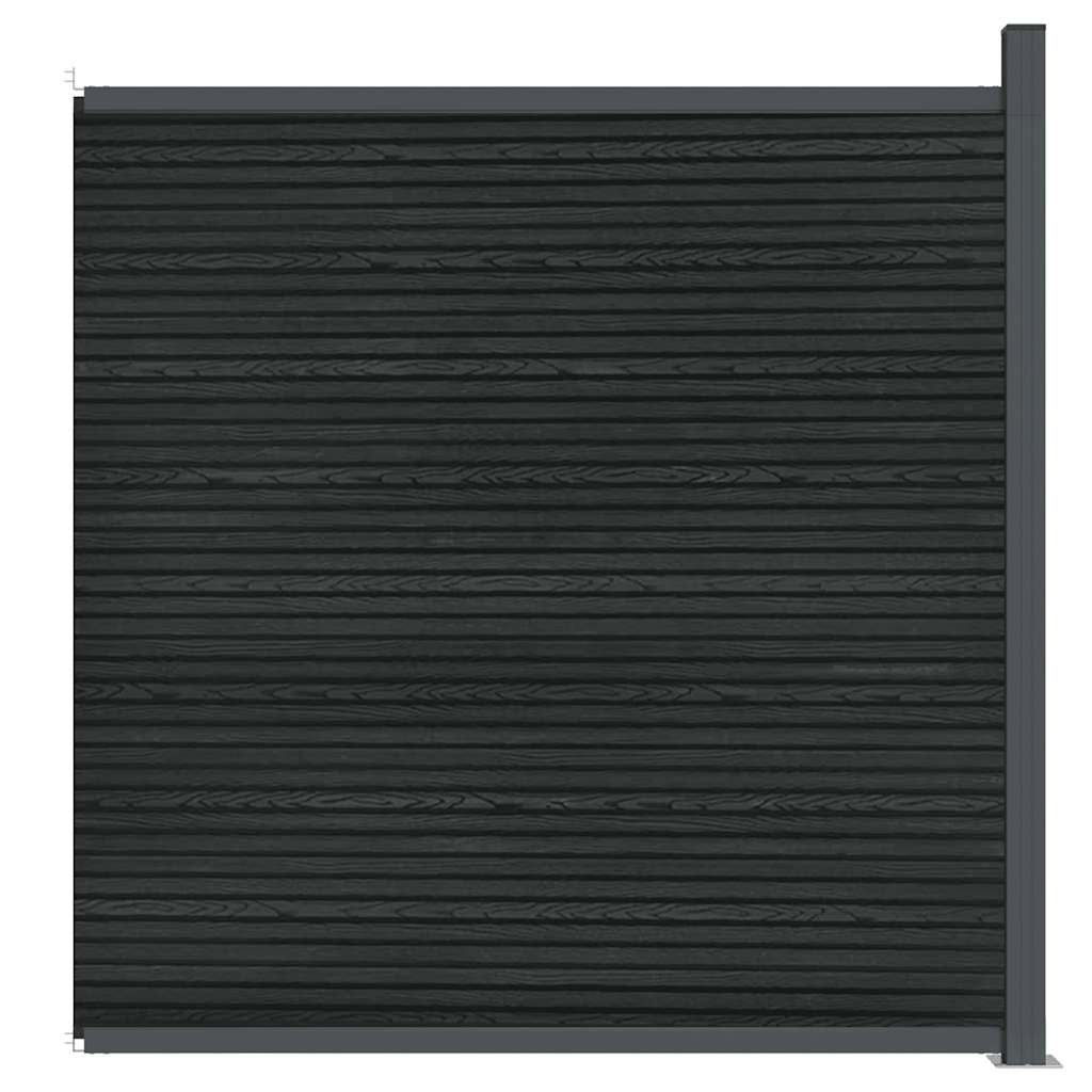 Zaunelement WPC Grau 173x186 cm