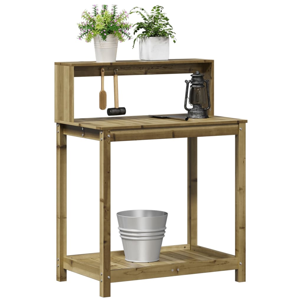 Plant table shelves 82.5x50x109.5 cm Impregnated pinewood
