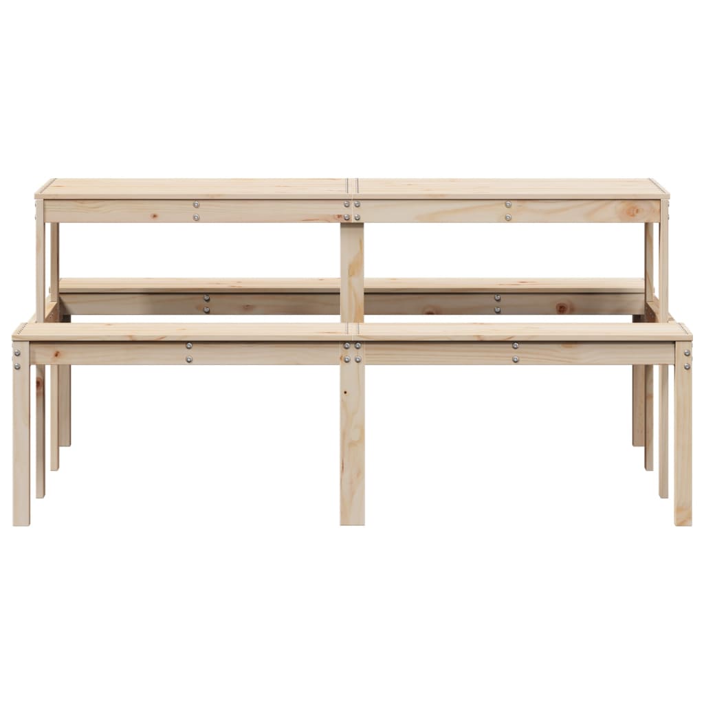 Picnic table 160x134x75 cm solid pine wood