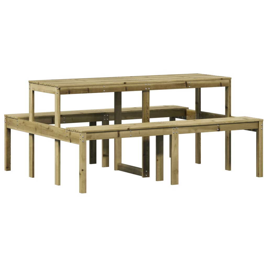 Picnic table 160x134x75 cm Impregnated pinewood