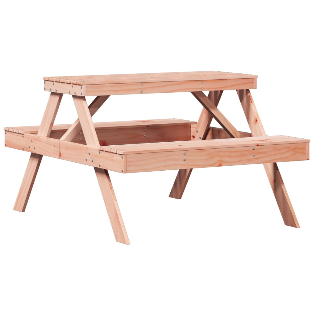 Picnic table 105x134x75 cm solid Douglas fir wood