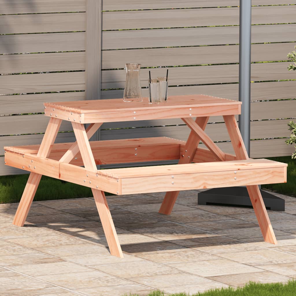 Picnic table 105x134x75 cm solid Douglas fir wood