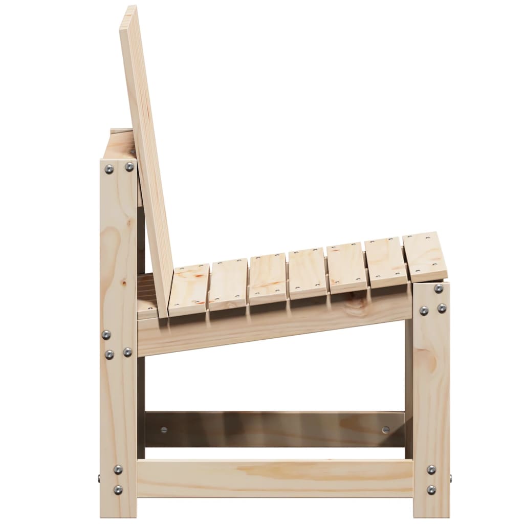 3-piece garden lounge set solid pine