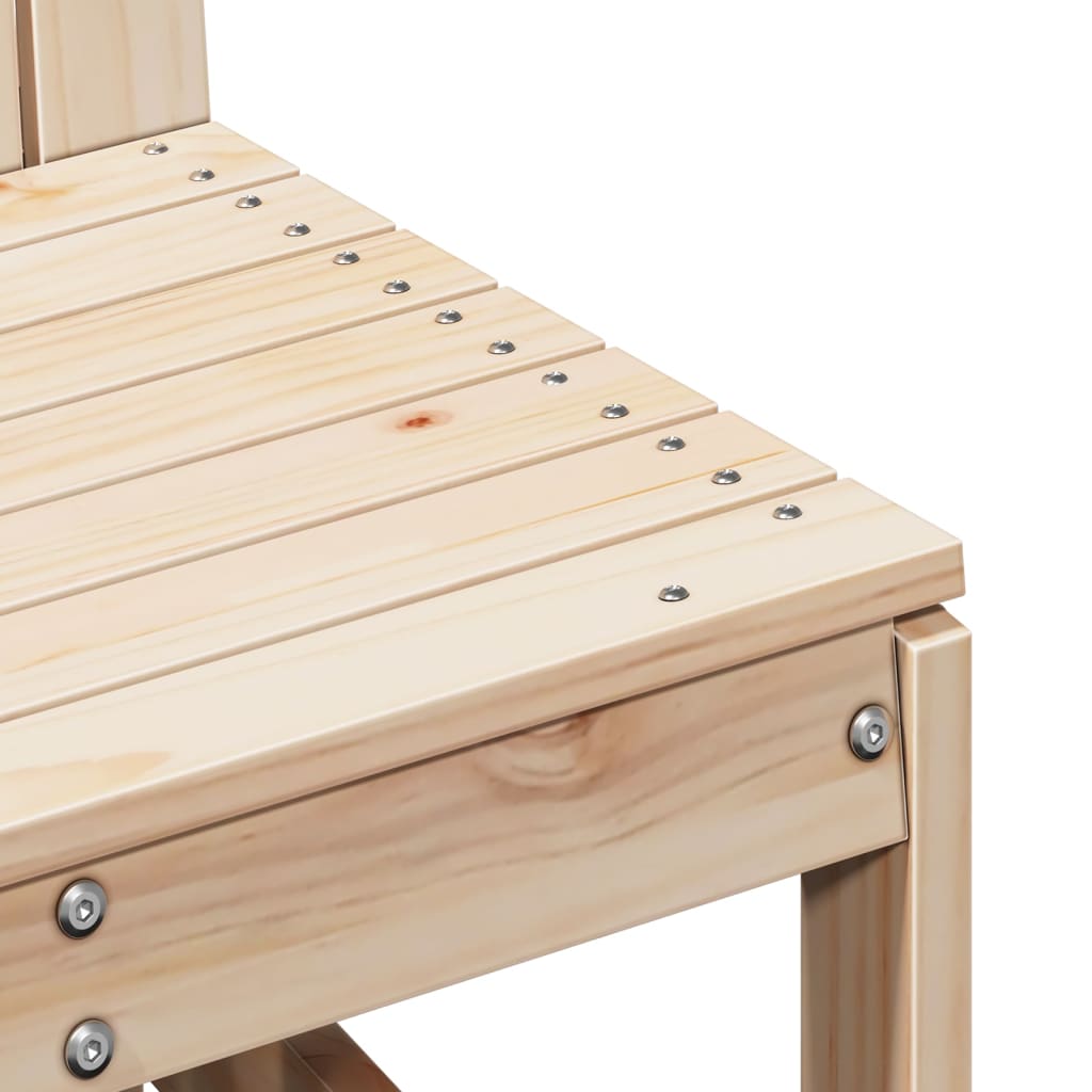 3-piece garden lounge set solid pine