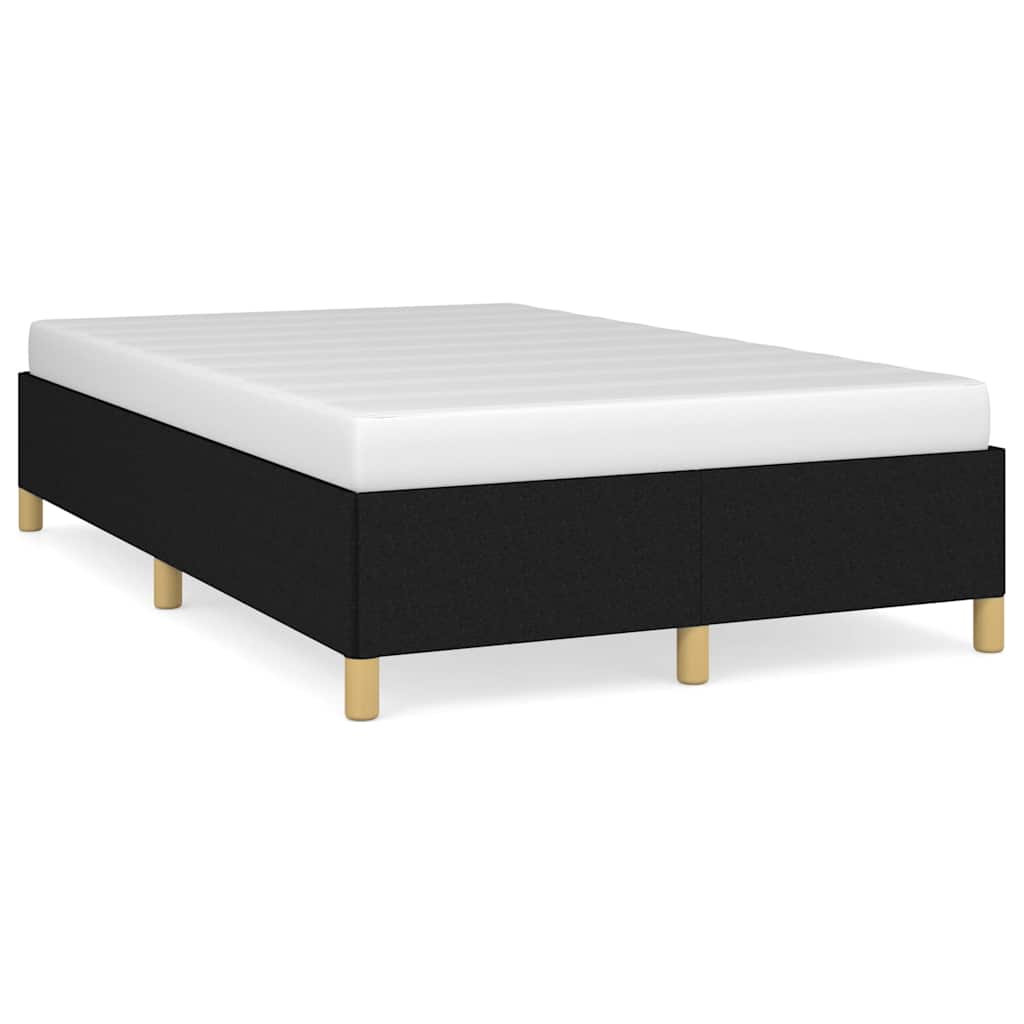 Bed frame without mattress Black 120x190 cm fabric