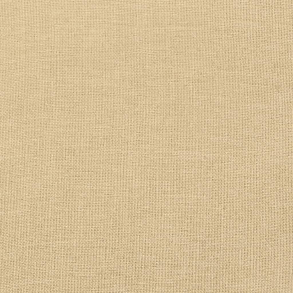 Sonnenliegen-Auflage Melange Beige 200x60x4 cm Stoff