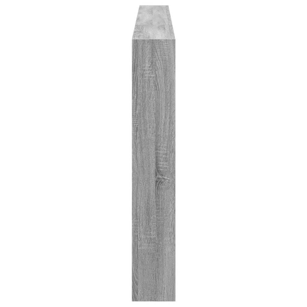 LED-Kopfteil mit Ablage Grau Sonoma 220x17x102 cm