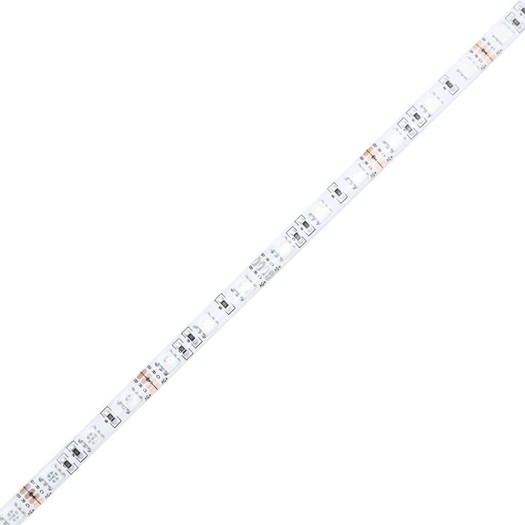 LED-Kopfteil mit Ablage Grau-Sonoma 200x16,5x103,5 cm