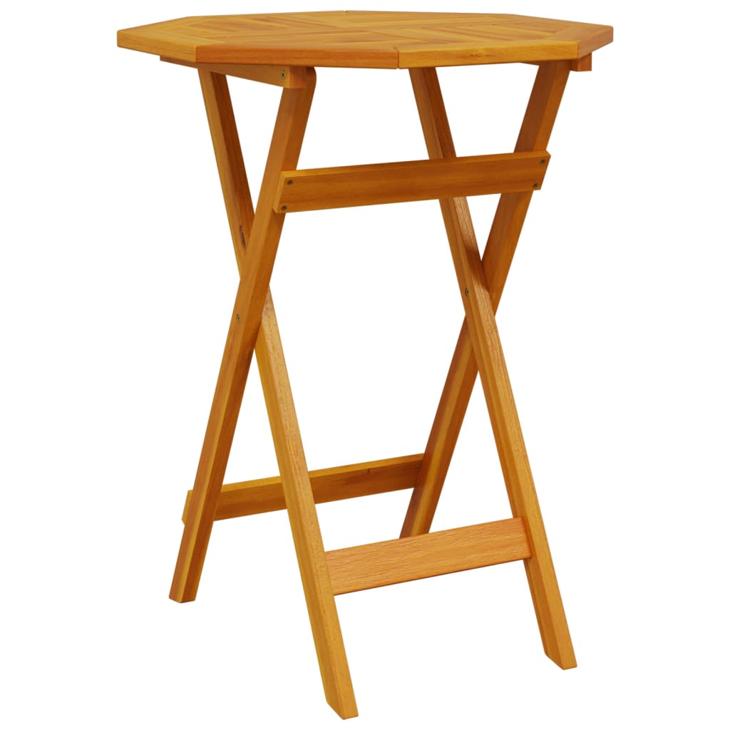 Garden Table Foldable Ø60x75 cm Solid Wood Acacia