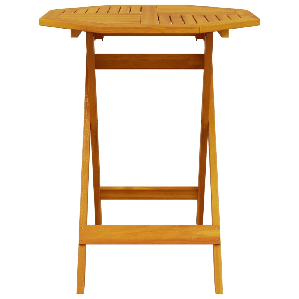 Garden Table Foldable Ø70x75 cm Solid Wood Acacia