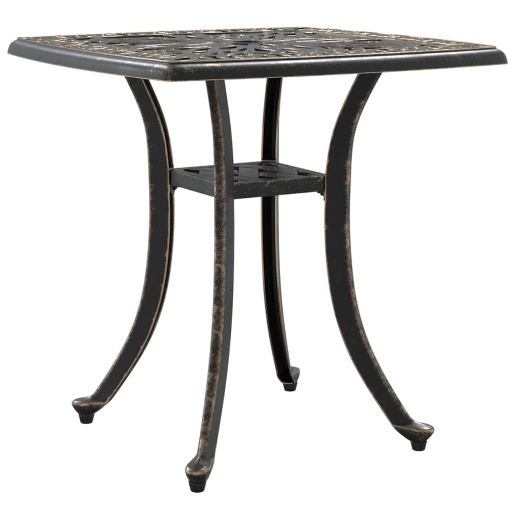 Garden Table Bronzen 53x53x53 cm Cast Aluminum