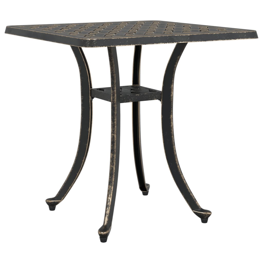Garden Table Bronzen 53x53x53 cm Cast Aluminum