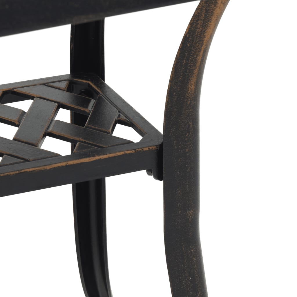 Garden Table Bronzen 53x53x53 cm Cast Aluminum