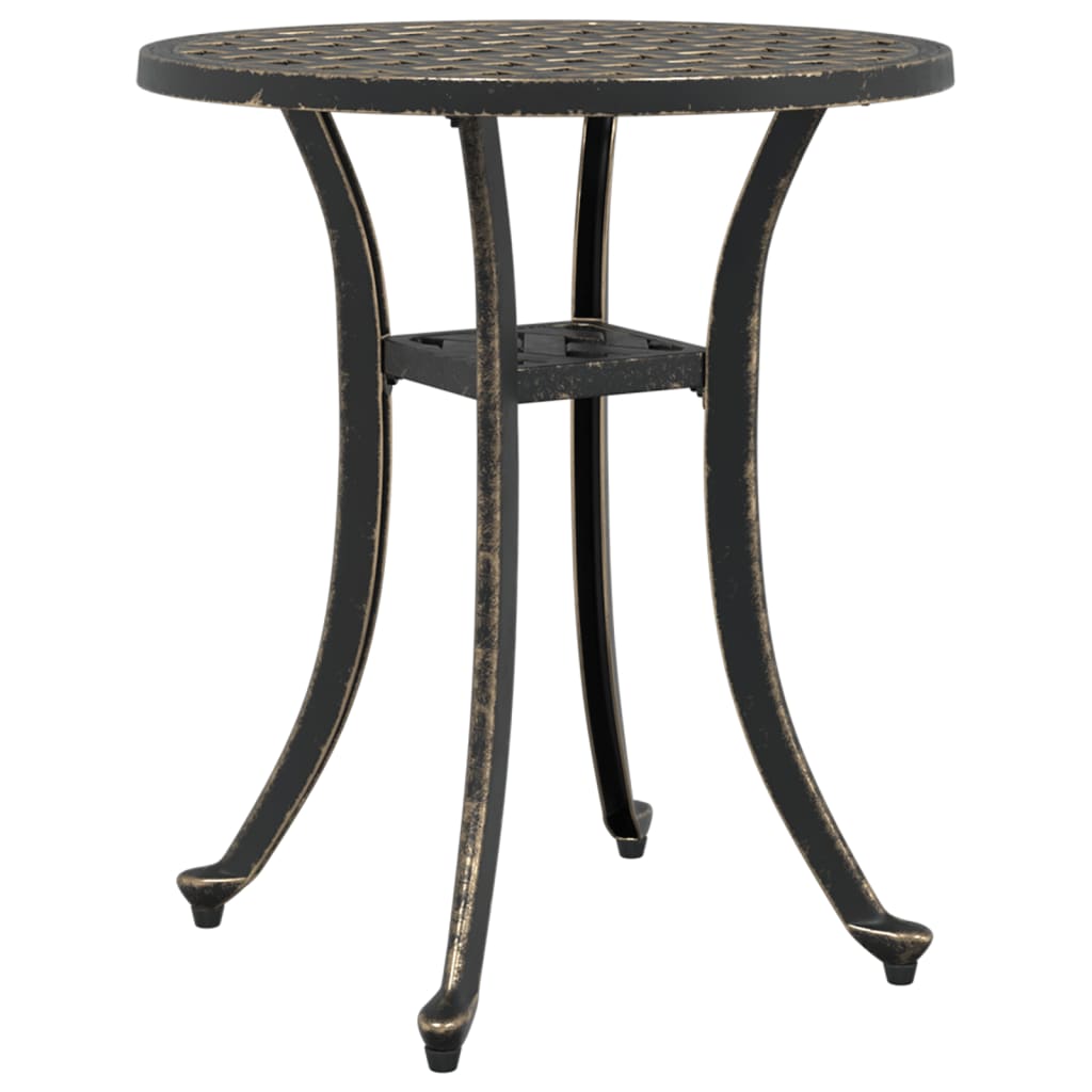 Garden table Bronzen Ø48x53 cm cast aluminum