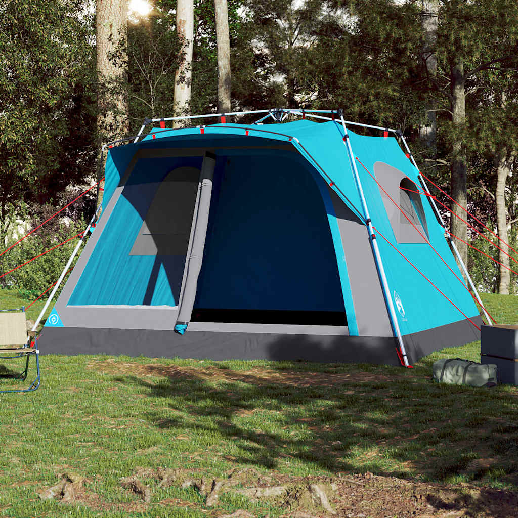 Family Tent for 7 Persons Blue Quick Release