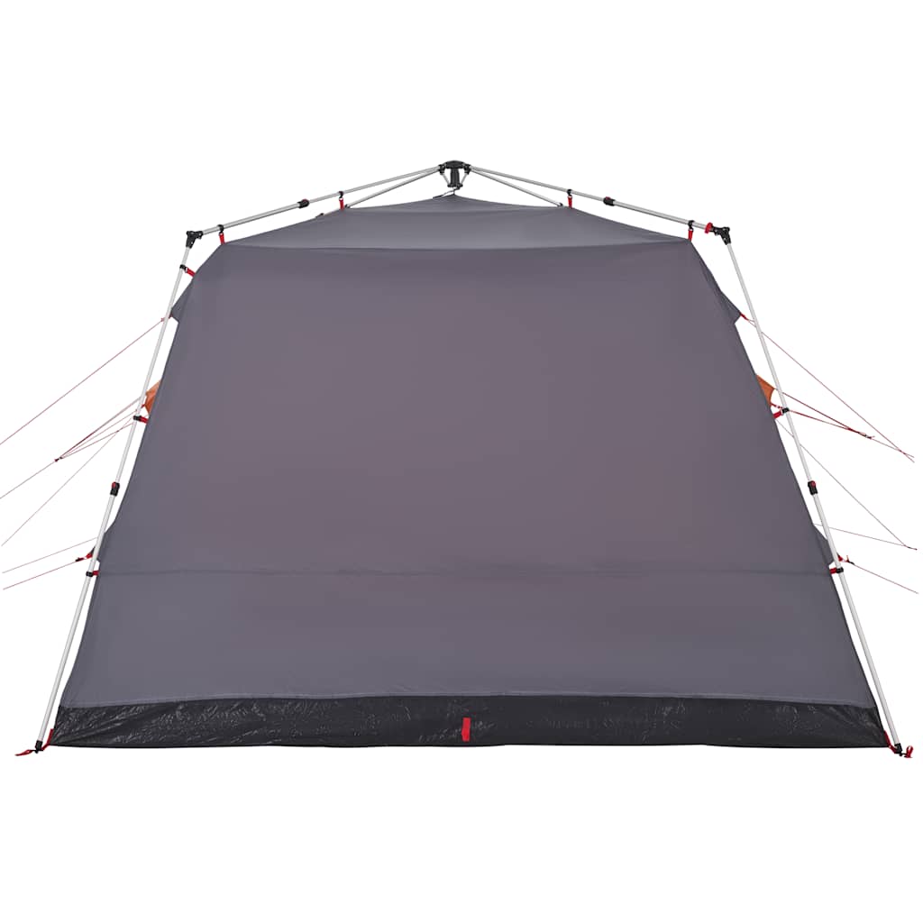 Family Tent for 7 Persons Grey and Orange Quick Release