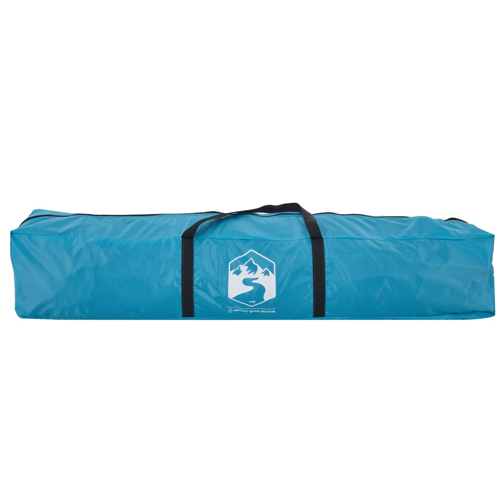 Dome Camping Tent 4 Persons Blue Quick Release
