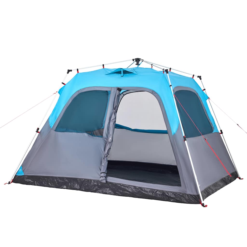 Dome Family Tent 6 Persons Blue Quick Release