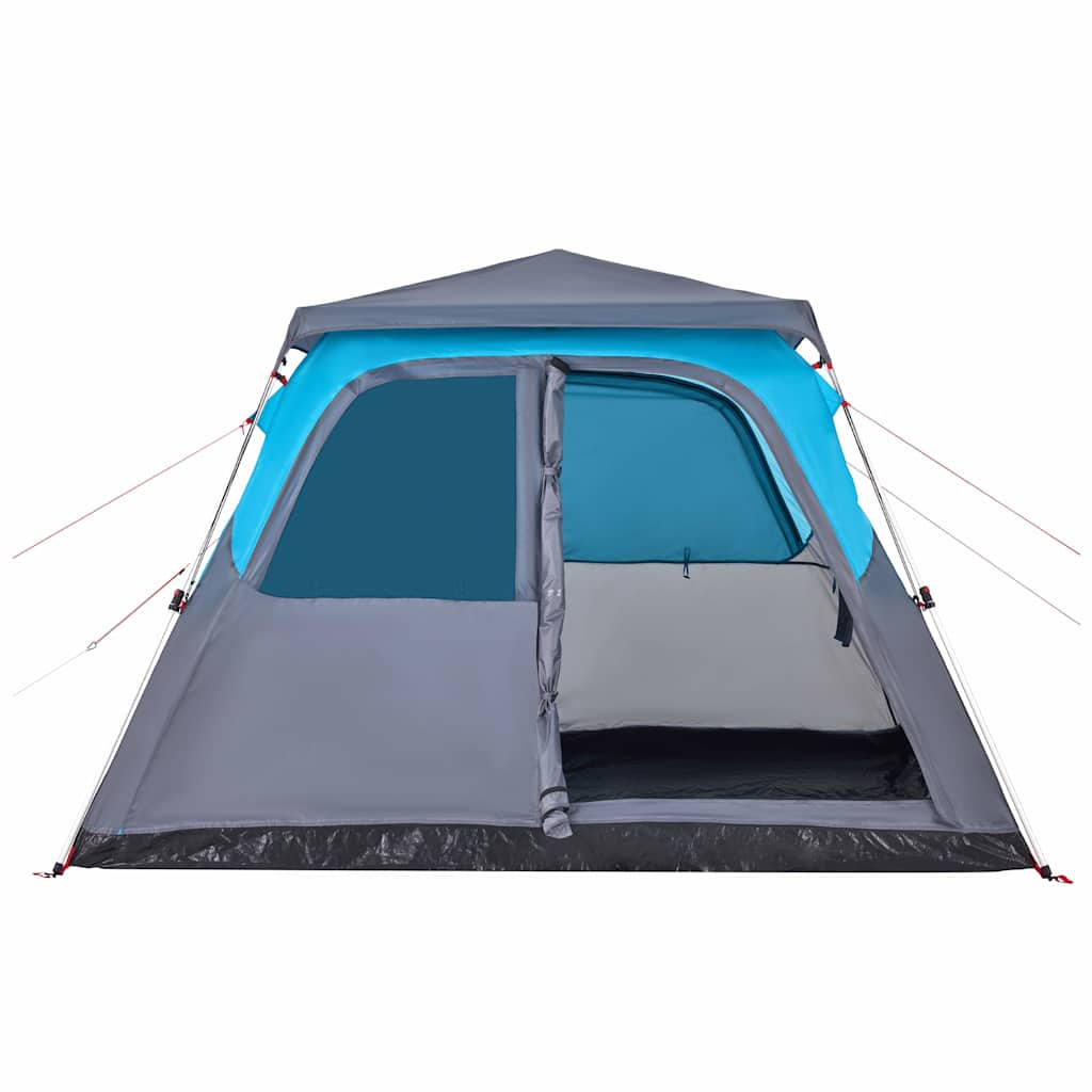 Dome Family Tent 6 Persons Blue Quick Release