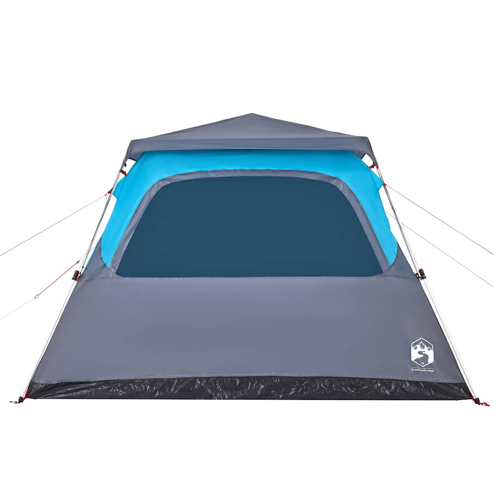 Dome Family Tent 6 Persons Blue Quick Release