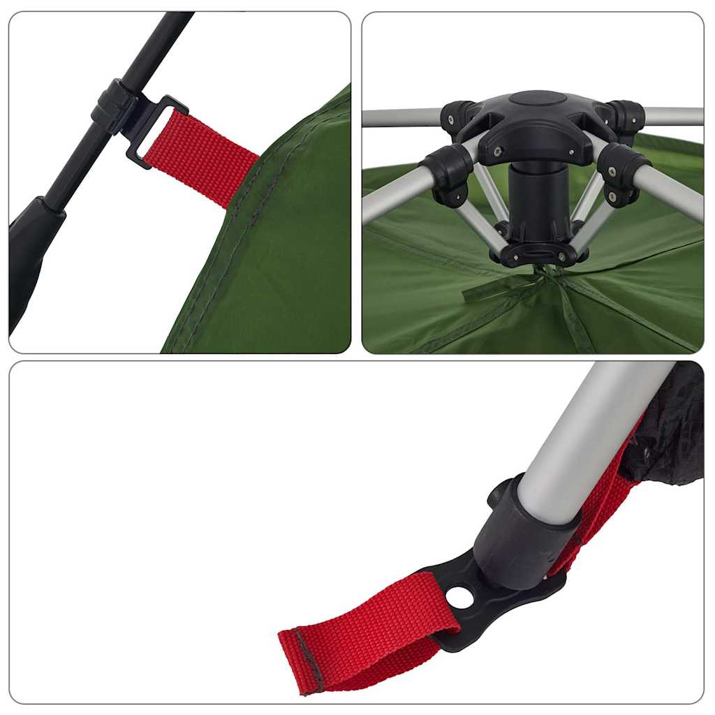 Dome Family Tent 10 Persons Green Quick Release