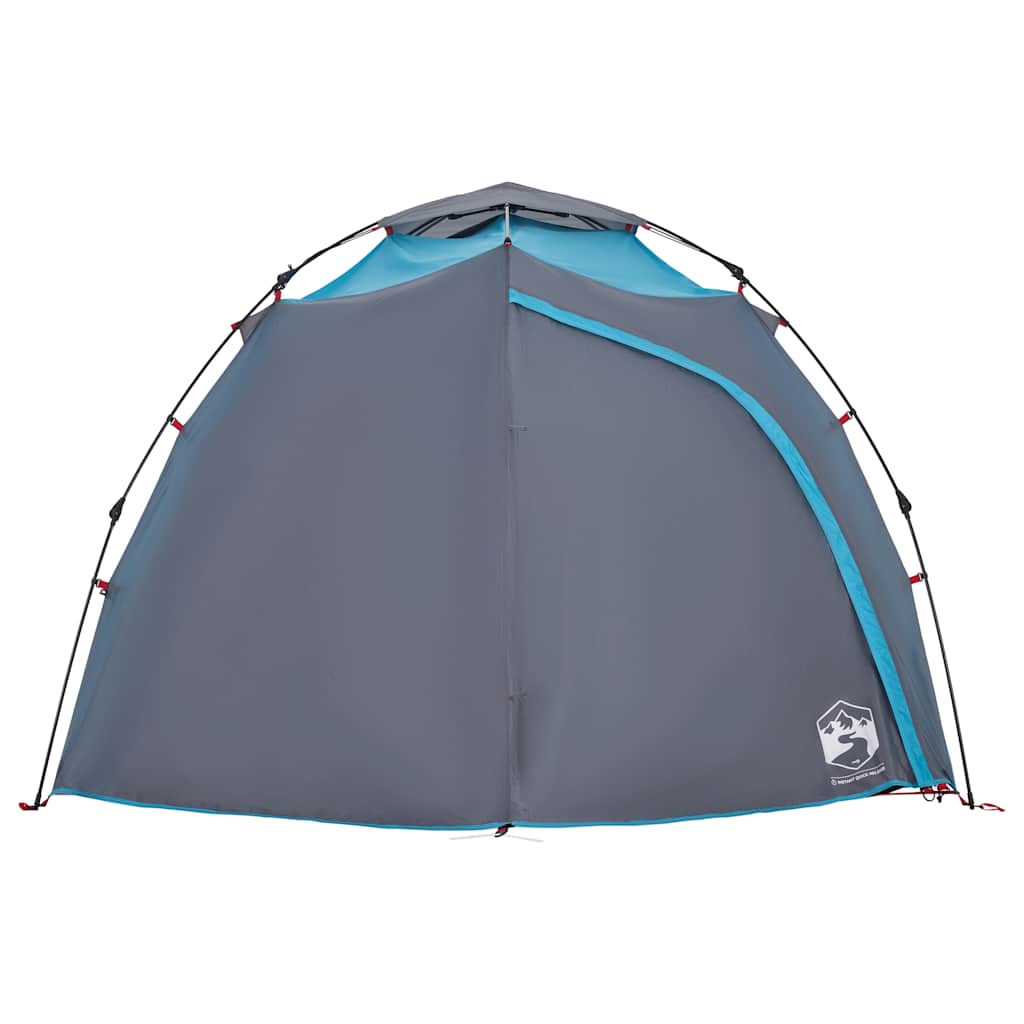 Dome Camping Tent 4 Persons Blue Quick Release