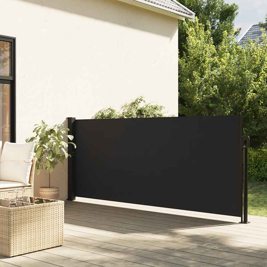 Seitenmarkise Ausziehbar Schwarz 117x300 cm