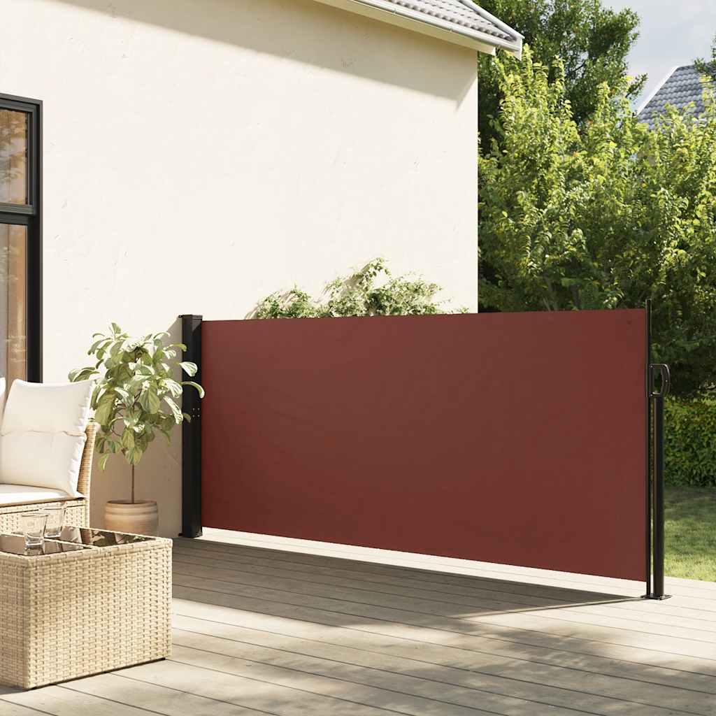 Seitenmarkise Ausziehbar Braun 140x300 cm