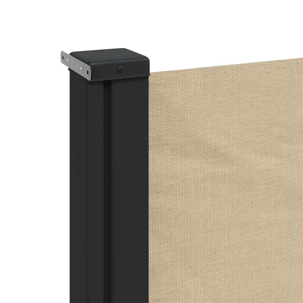 Seitenmarkise Ausziehbar Beige 120x600 cm
