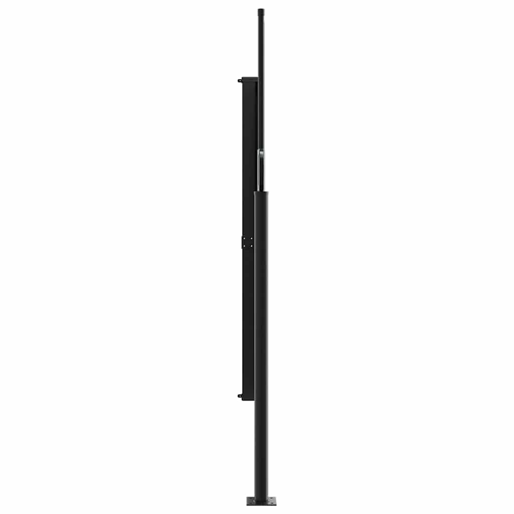 Seitenmarkise Ausziehbar Schwarz 160x600 cm