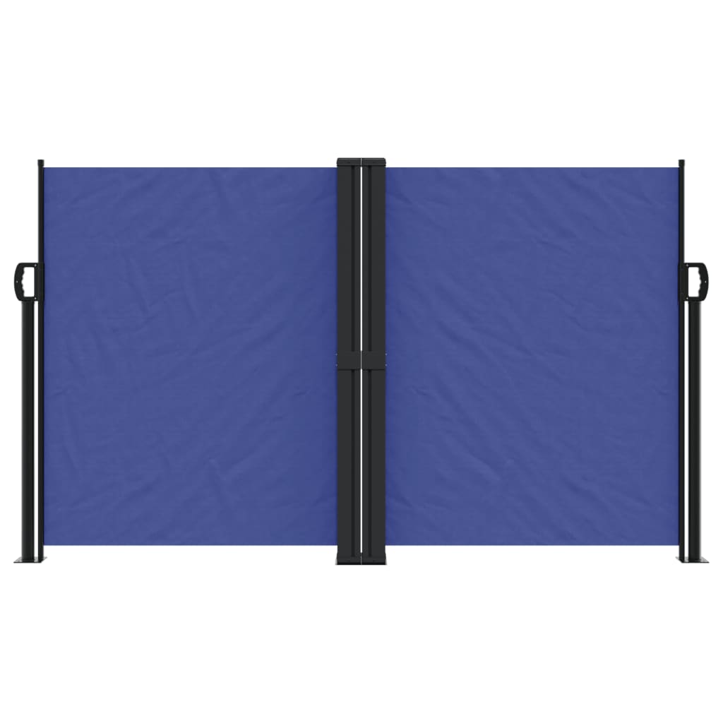 Seitenmarkise Ausziehbar Blau 140x600 cm