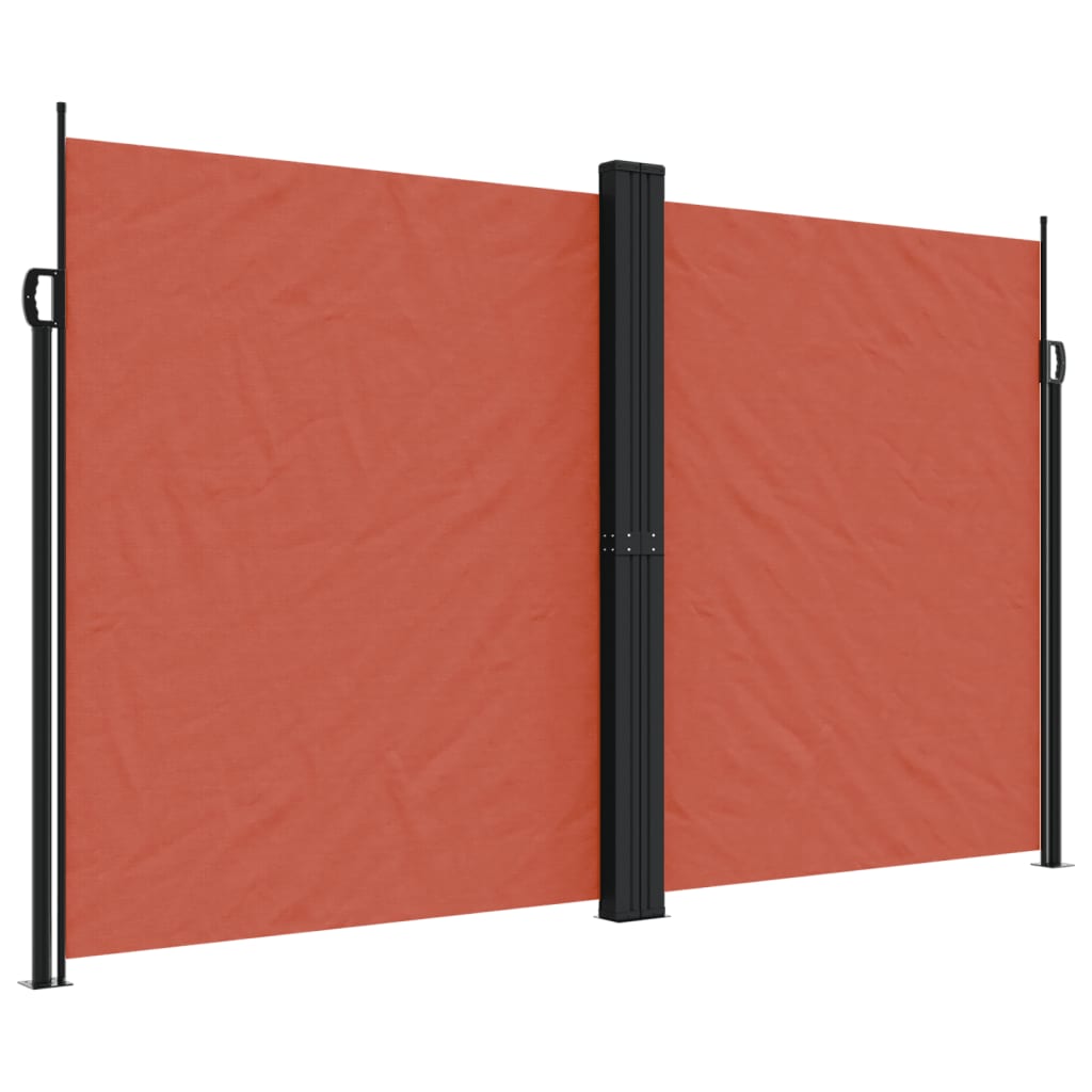 Side Awning Extendable Terracotta Red 200x600 cm