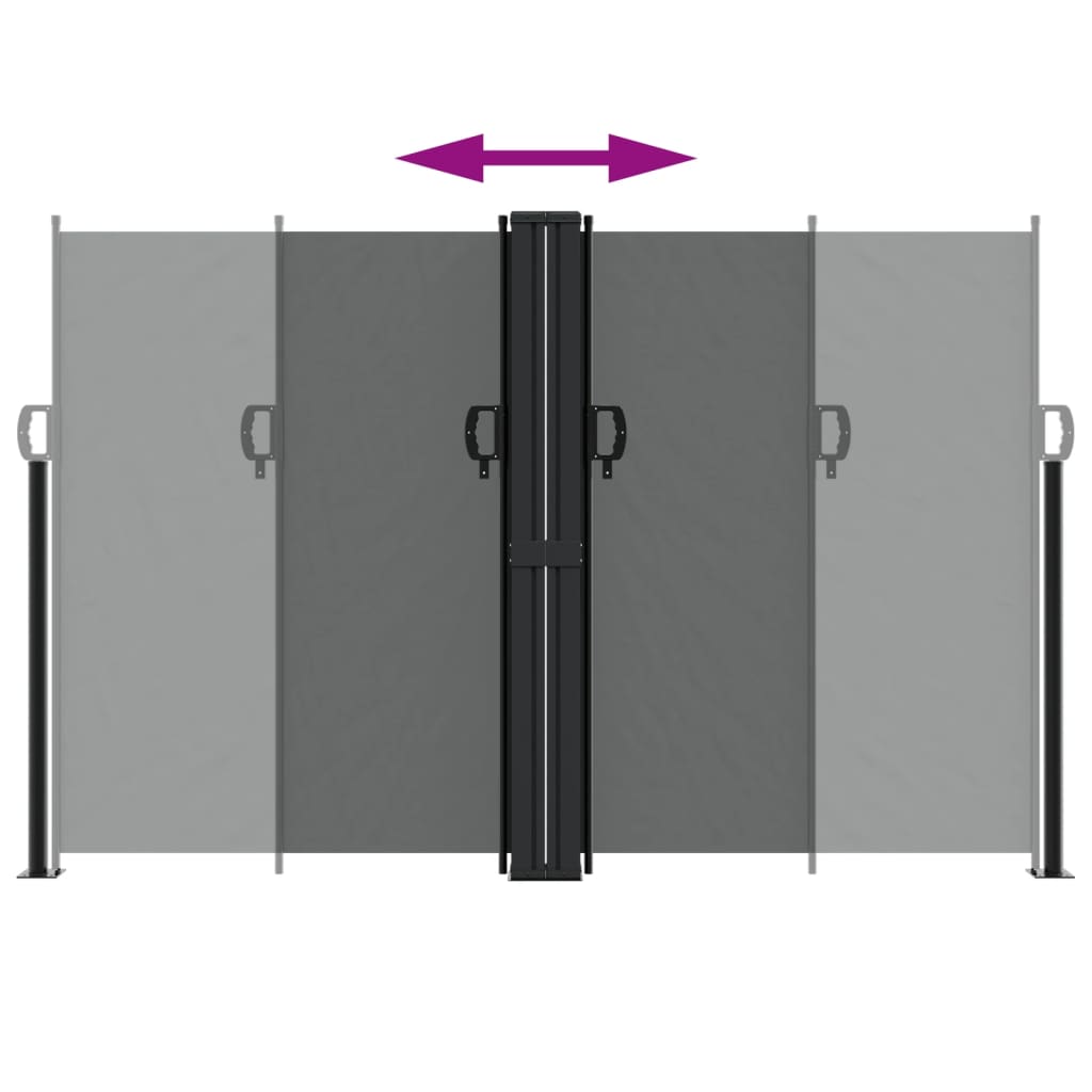 Side Awning Extendable Anthracite 160x1200 cm