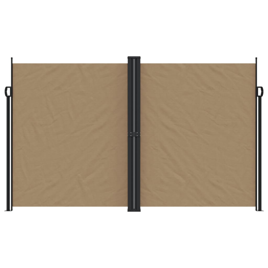 Seitenmarkise Ausziehbar Taupe 200x1200 cm