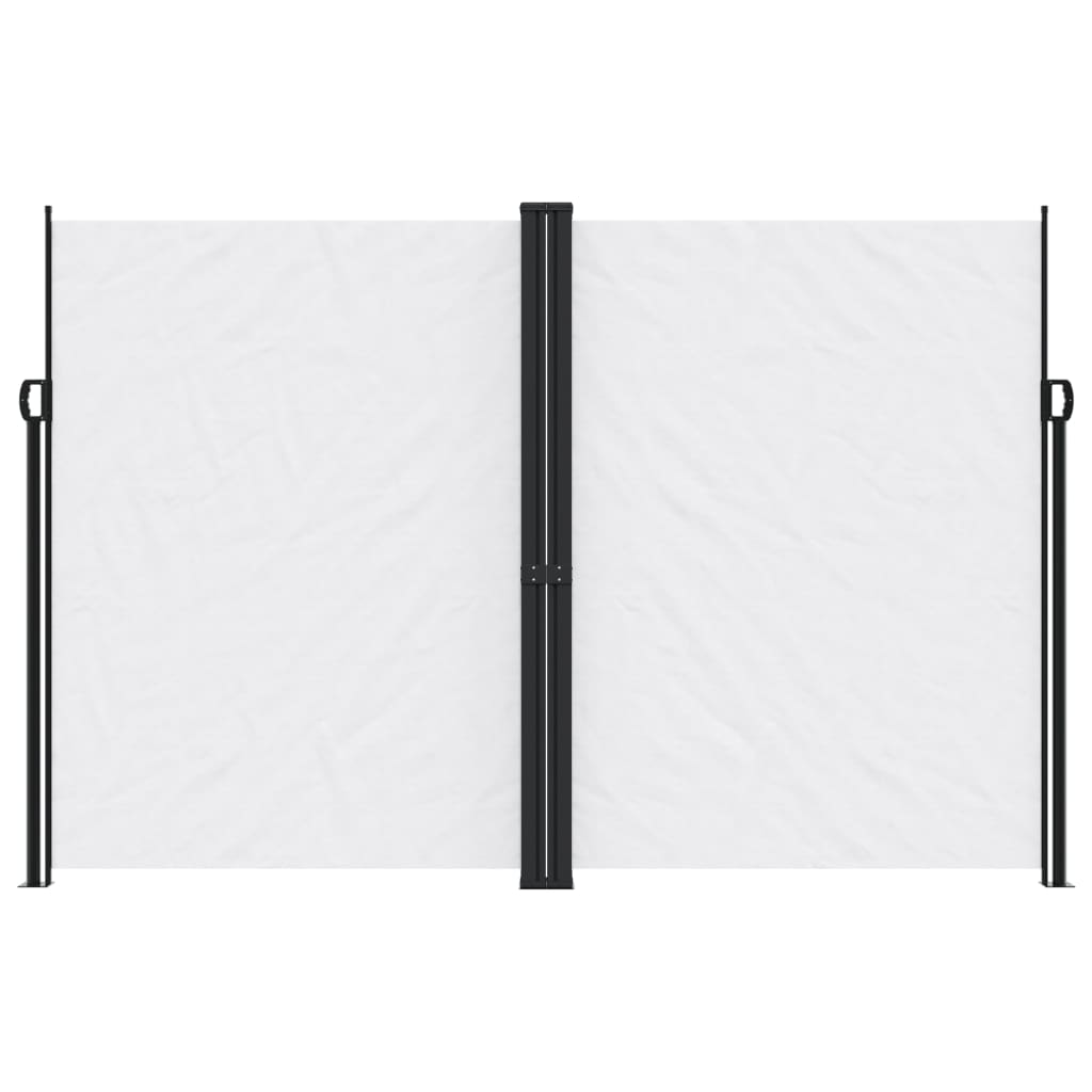 Seitenmarkise Ausziehbar Weiß 220x1200 cm