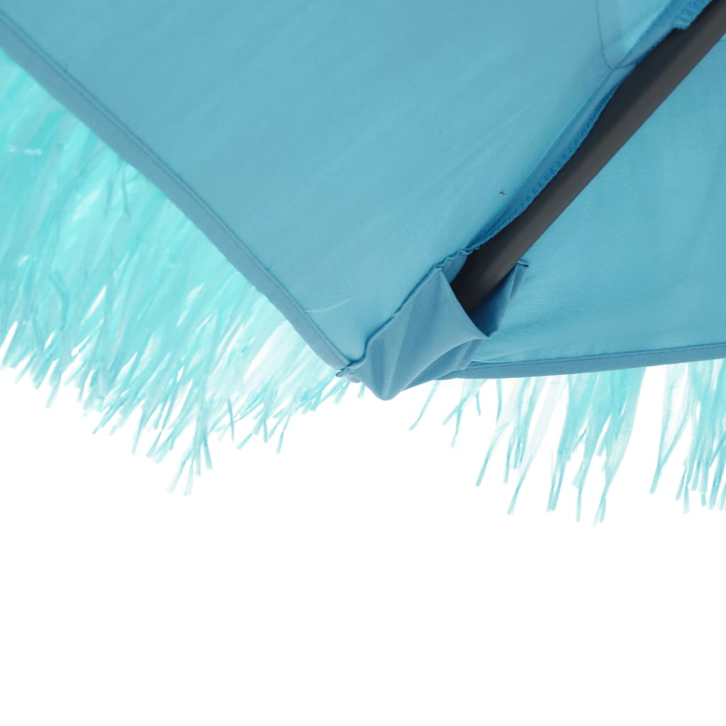 Parasol with steel pole blue 246x246x230 cm