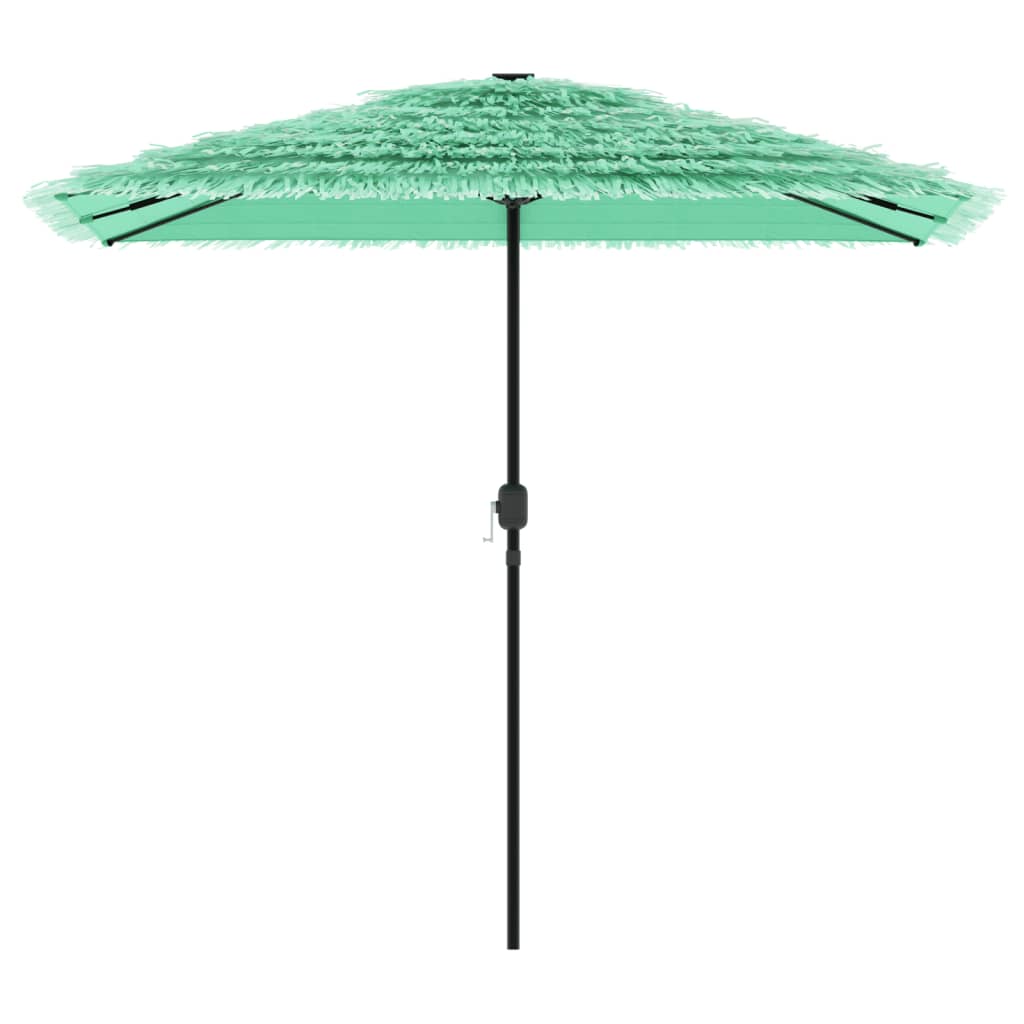 Parasol with steel pole green 248x248x248 cm