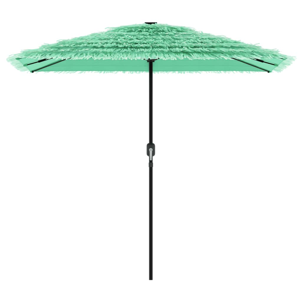 Parasol with steel pole green 248x248x248 cm