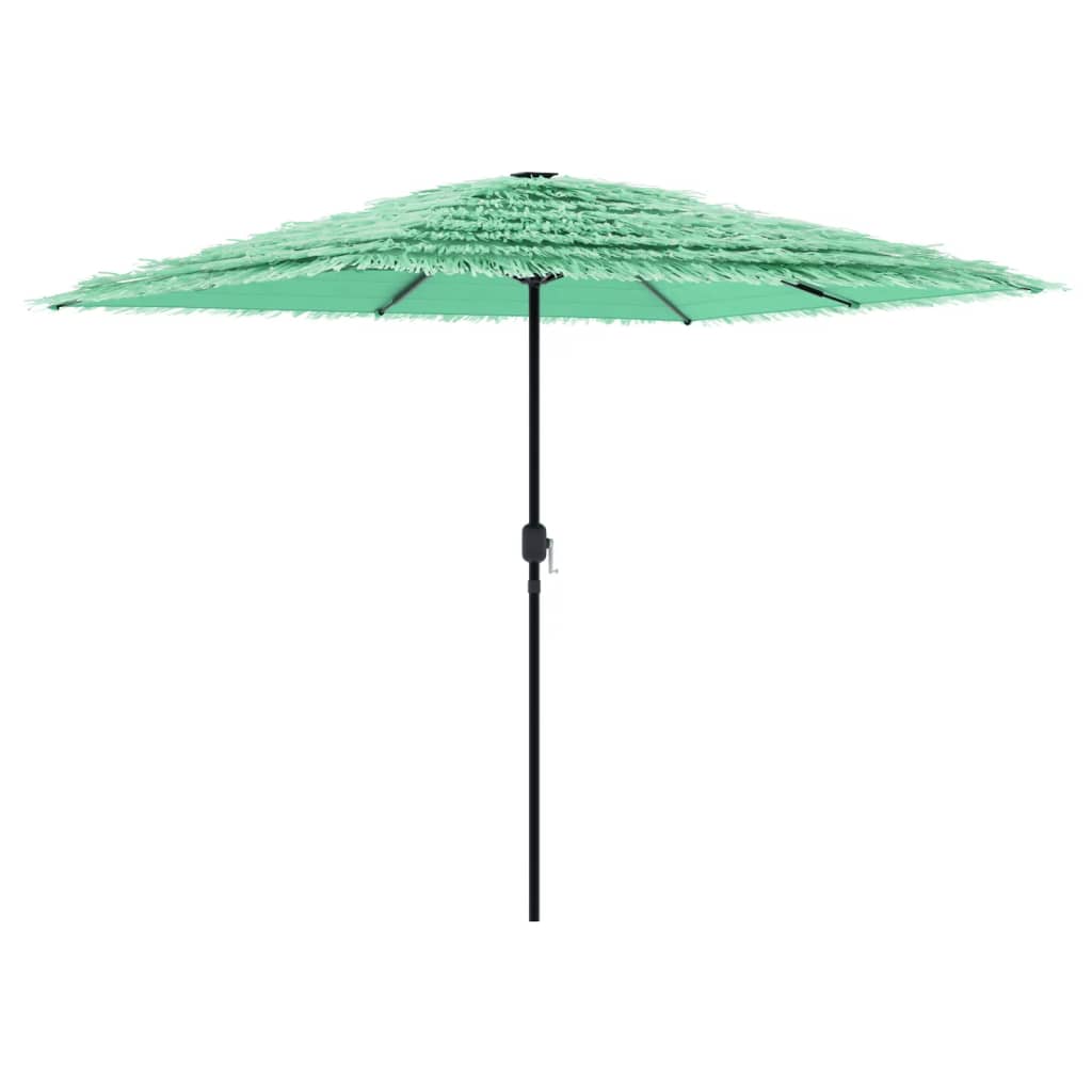 Parasol with steel pole green 248x248x248 cm