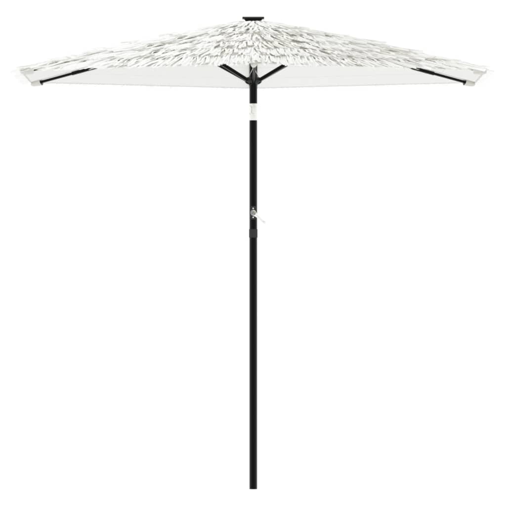 Parasol with steel pole white 223x223x213 cm