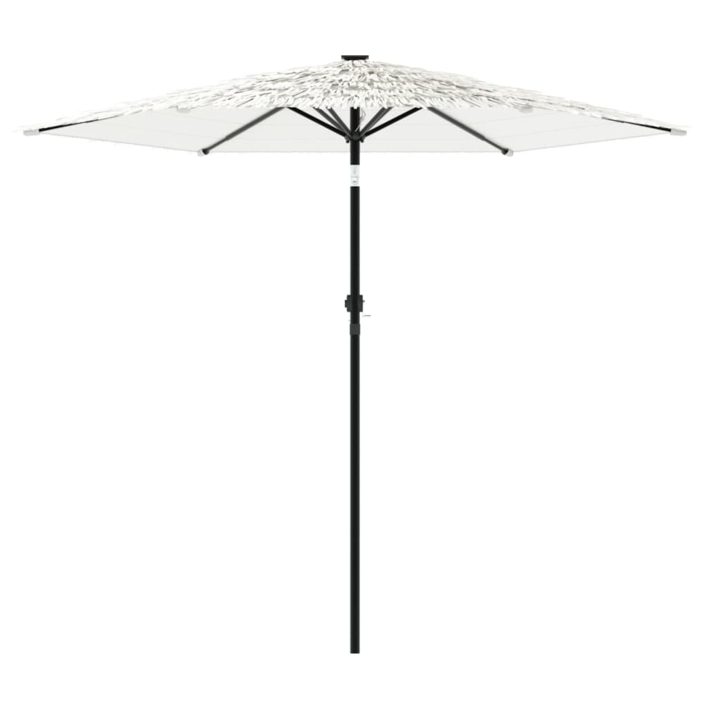 Parasol with steel pole white 223x223x213 cm