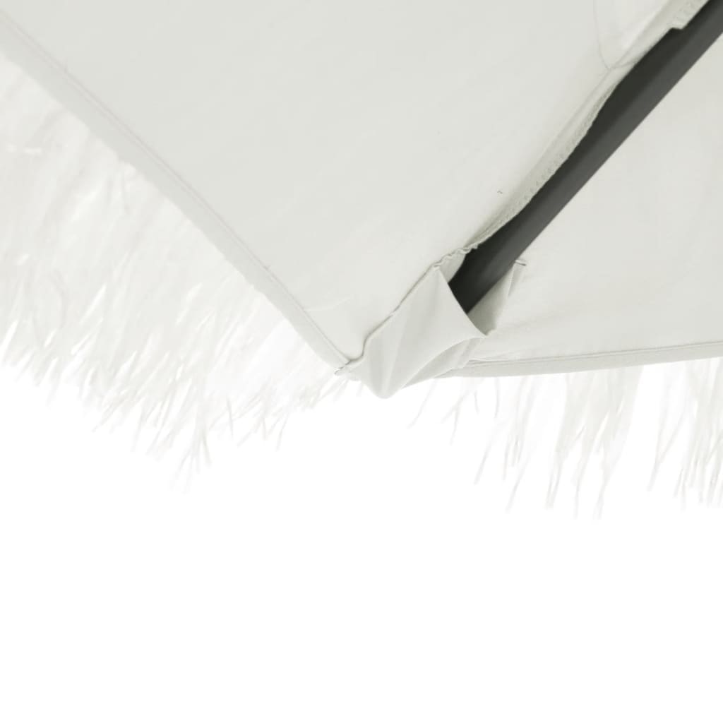 Parasol with steel pole white 223x223x213 cm