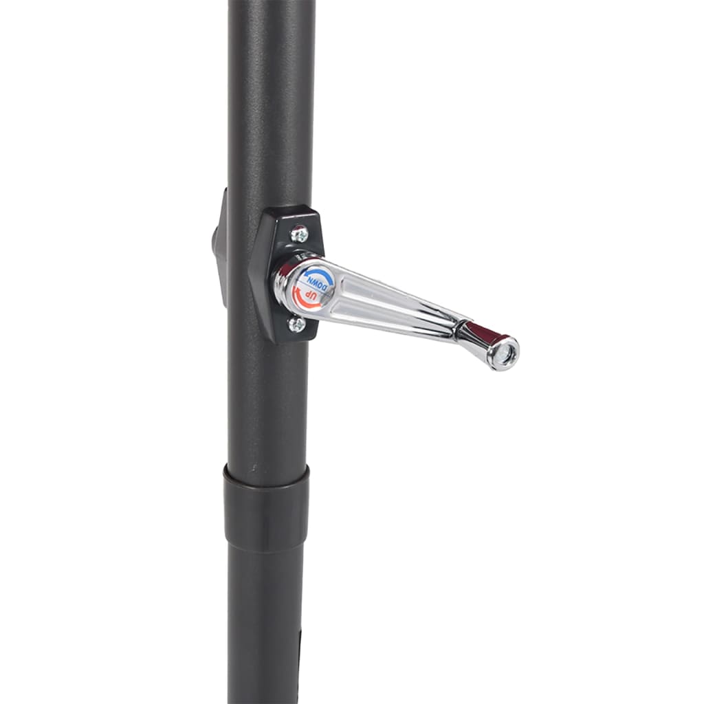 Parasol with steel pole white 223x223x213 cm