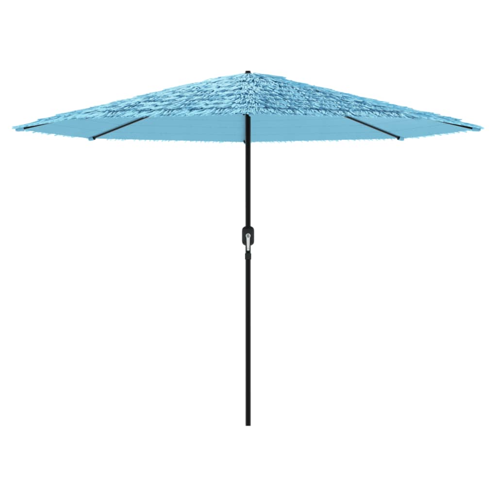 Parasol with steel pole blue 324x324x247 cm